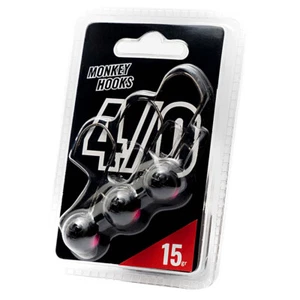 Monkey Lures - MNKY Hook 4/0 - black-pink - 3 piezas - todos los pesos -  - Imagen 1 de 2