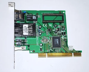 Netzwerkkarte SMC SMC1255FTX-SC Fibre Optic Glasfaser SC-Duplex & RJ45 - Bild 1 von 1
