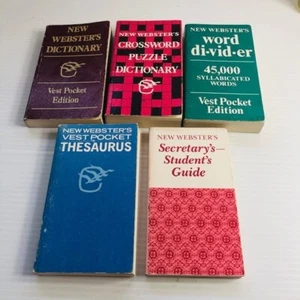 The New Webster's Mini Reference Library 5 Mini Book Set Slipcover Vintage 1978 - Picture 1 of 9