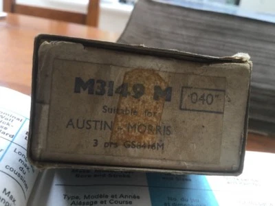 Austin -.040" U/size Main Bearings A30/35/40/55,Mini,803/848/948 - Image 1 of 4