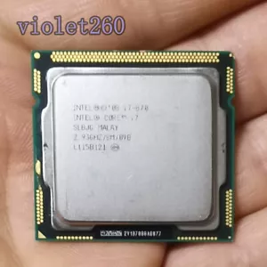 Intel Core i7-870 Quad Core 2.93GHz 8MB 95W SLBJG 95W LGA1156 CPU Processor - Picture 1 of 1
