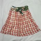 Anthropologie Maeve Women&#39;s 0 Petite Country Fair Skirt Belted Lined Floral