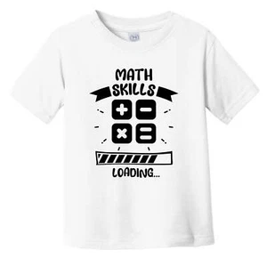 Camiseta divertida de habilidades matemáticas para cargar matemáticas bebé niño pequeño - Imagen 1 de 2