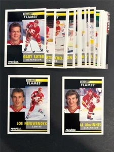 1991-92 Pinnacle French Calgary Flames Team Set 20 Cards - Picture 1 of 1