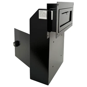 Locking Door Drop Box with Combination Lock – Steel Mailbox with Rear Access - Picture 1 of 9