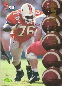 1995 Classic Five Sport #54 Warren Sapp Tampa Bay Buccaneers - Picture 1 of 2
