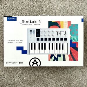 Arturia MiniLab 3 MIDI Keyboard Controller - White