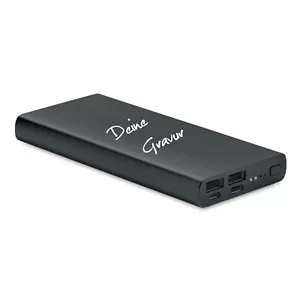 Powerbank POWERFLAT 10000 mAh Potencia de salida con grabado personalizado - Imagen 1 de 5