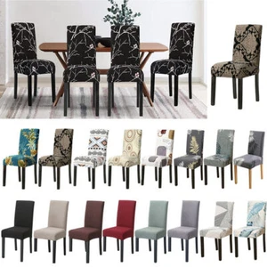 Stretch Dining Chair Cover Seat Covers Spandex Washable Banquet Wedding Party - Picture 1 of 59