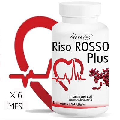 RISO ROSSO PLUS Fermentato Line@ 180 CPR per 6 MESI di trattamento|Nuova formula