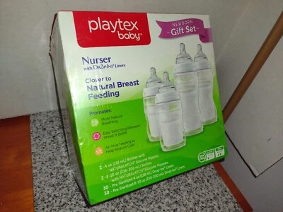 Playtex Baby Newborn Nurser w/Drop-Ins 2  8oz Bottles,2  4oz Bottles, 60 Liners - Image 1 of 4