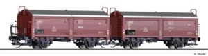 Tillig Güterwagenset DB aus zwei Schiebedach-/ wandwagen Kmmgks 58, Ep. III 010 - Bild 1 von 1