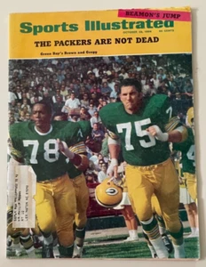 Sports Illustrated October 28, 1968 Green Bay's PACKERS Bob Brown & Forrest Greg - Imagen 1 de 1
