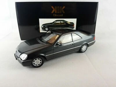 MERCEDES BENZ 600 SEC V12 C140 1992 ANTRACITE METAL KKSCALE KKDC180341 1/18 - Immagine 1 di 4