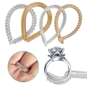 4PCS Ring Size Adjuster Clear Ring Sizer Jewelry Fit Reducer Anti-Slip Guard - Picture 1 of 8