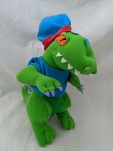 Peluche de dinosaurio Mattel Rugrats Reptar 11 pulgadas 1997 - Imagen 1 de 7