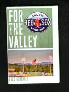 Salem Red Sox 2020 programma tascabile Carilion Clinic Carolina League - Foto 1 di 2
