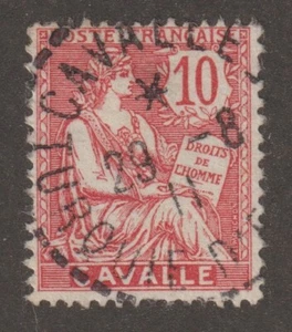 EDSROOM-17906 French Offices in Cavalle 10 Used 1903 SON Aug 29, 1911 Cancel - Picture 1 of 2