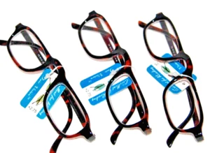 3 Reading Glasses  power +2.75 Traditional style quality brand readers Men Women - Picture 1 of 4