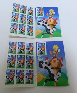 1998 Lot of Two 10 Count Sylvester USPS Booklets 34 Cent First Class Stamps - Picture 1 of 5