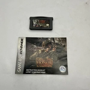 Medal of Honor Infiltrator GBA Nintendo Game Boy Advance  Authentic W/ Manual - Picture 1 of 4