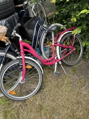 Kinderfahrrad 16 Zoll Mädchen, City Fahrrad, Pink - Bild 1 von 2