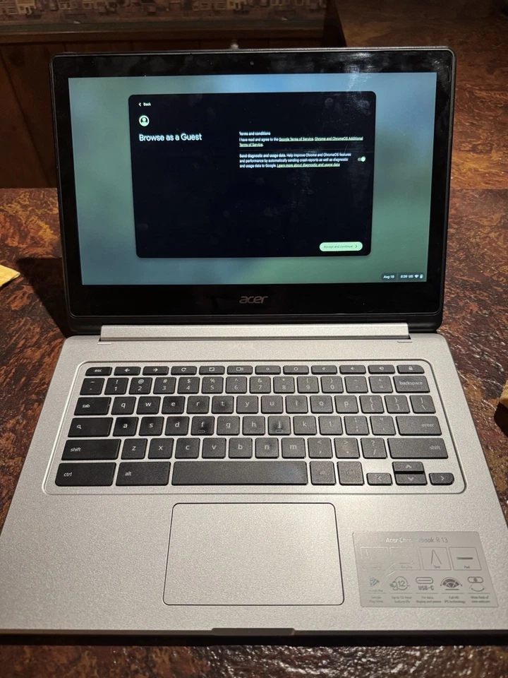 Acer Chromebook R13 pantalla táctil Foto 1 de 4