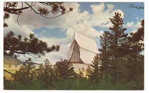 Air Force Academy Cadet Chapel Colorado Springs Colorado Postcard - Picture 1 of 2