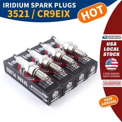 4PCS Iridium Spark Plugs For SUZUKI GSXR750 GSXR600 GSXR1100 GSXR1300 HAYABUSA - Image 1 of 4