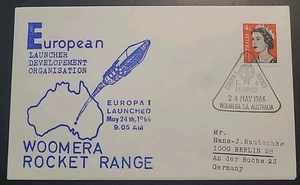 Brief Woomera Rocket Range Raumfahrt Weltraum 1966 Raketenflug Raketenpost (8019 - Bild 1 von 2
