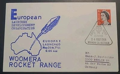 Brief Woomera Rocket Range Raumfahrt Weltraum 1966 Raketenflug Raketenpost (8019 - Bild 1 von 2