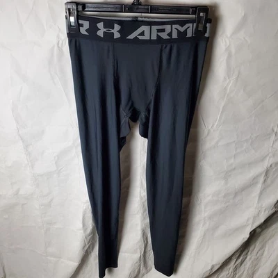 Under Armour Leggings Mens S Black Heatgear UA Compression Tight Gym Training  - Image 1 of 4
