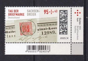 DEUTSCHLAND Neuheiten September 2025 Serie Tag der Briefmarke Eckrand Mi 3923 ** - Picture 1 of 1