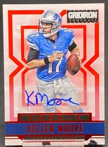 2012 PANINI GRIDIRON ROOKIE AUTO KELLEN MOORE LIONS SERIAL #ED 117/499 - Picture 1 of 2
