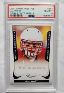 PSA Grade 10 Gem Mint JJ WATT 2011 Prestige Xtra Points Purple #244 /50 POP 2 - Picture 1 of 3