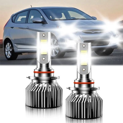 Combo faros LED bombilla de haz alto blanco brillante para Hyundai Accent 2015-2022 Foto 1 de 4