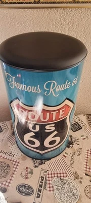 WENKO 21591100 Wäschetruhe Vintage Route 66 - Badhocker, Fassungsvermögen 54 L, - Bild 1 von 4