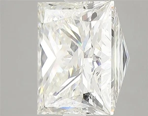 Certificado de 5,01 CT. Diamante extraído natural corte princesa AGI suelto color H SI1 claridad - Imagen 1 de 2