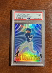 2000 Topps CHROME Carlos Beltran New Millennium Stars⭐️Rookie🚨REFRACTOR🌈PSA 9 - Picture 1 of 2