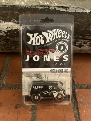 Hot Wheels JONES SODA VAN ∞ black; redline real riders #7094 MOC BP - Image 1 of 2
