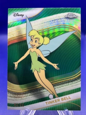 2025 Disney Topps Chrome /99 Tinker Bell Green Refractor - Image 1 of 4