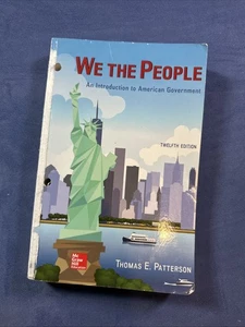 We The People An Introduction to American Government 12 Edition Thomas P Free 🎁 - Picture 1 of 4