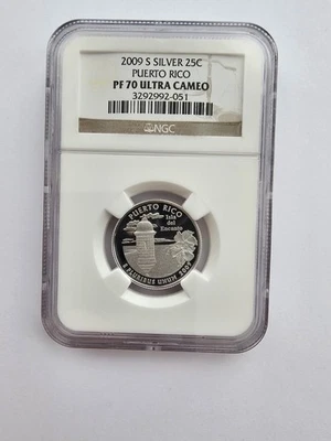 PF70 ULTRA CAMEO VIRGIN ISLAND WASHINGTON QUARTER GRADED NGC 25C S MINT AG COIN - Image 1 of 4