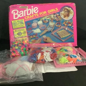 Vintage Barbie Crafts For Girls Knit Loom Craft House 90s Box Set 50526 Rare - Picture 1 of 24