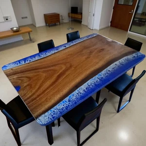 Ocean Art Table/Personalized Ocean Resin Epoxy Table/Custom Ocean Wave Table Top - Picture 1 of 11