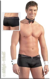 Zip-Pants mit Fliege & Manschetten schwarz-weiß - Picture 1 of 2