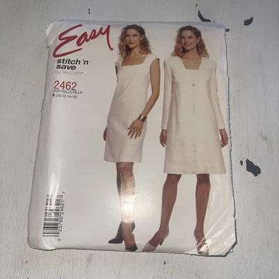 McCalls Easy Stitch N Save Sewing Pattern 2462 Size 10-16 - Image 1 of 4