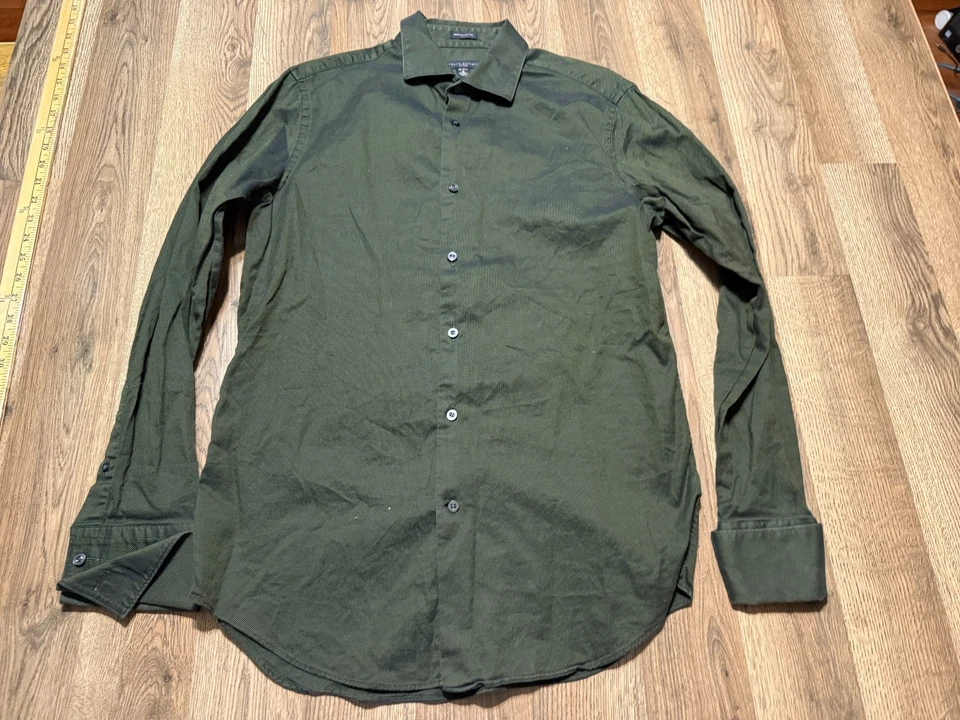 Banana Republic Shirt, Men's Medium, 15-15.5, Green Long Sleeve Button Up - Image 1 of 4
