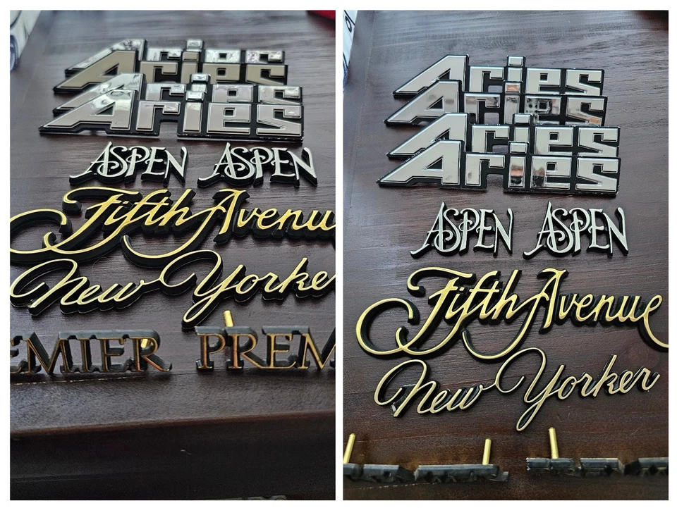 Insignia emblema vintage Mopar Dodge Chrysler Aires Aspen New Yorker Quinta Avenida Foto 1 de 1