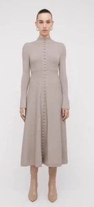Scanlan Theodore Crepe Knit Polo Dress L - Picture 1 of 4
